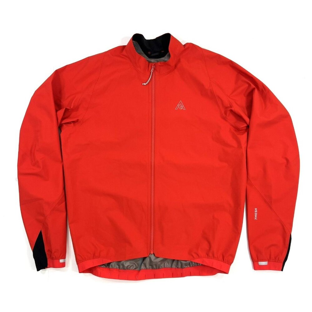 7mesh WindStopper Cycling Jacket Mens Size Large Red Full Zip Performance